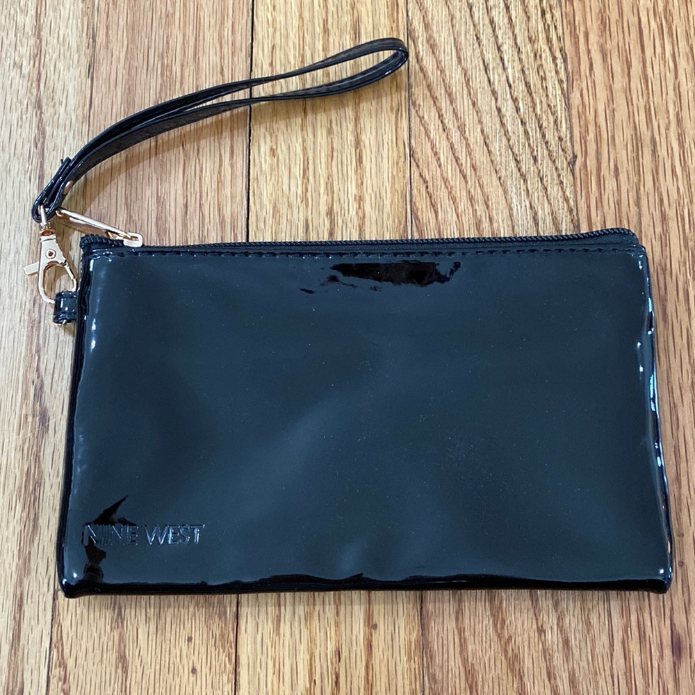Nine West Black & Gold Clutch | Evening Bag | Like New | OS